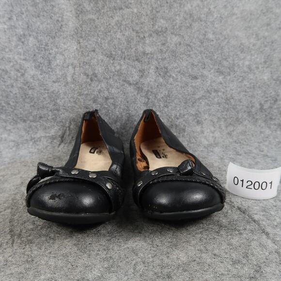 Faded Glory Shoes Kid 13 Ballet Flat Slip On Round Toe Girl Stretch Casual Black - Picture 2 of 12